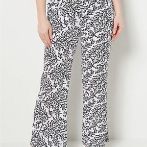 Denim & Co Beach Coverup pants Sz 5X Women's Pants coral patterned